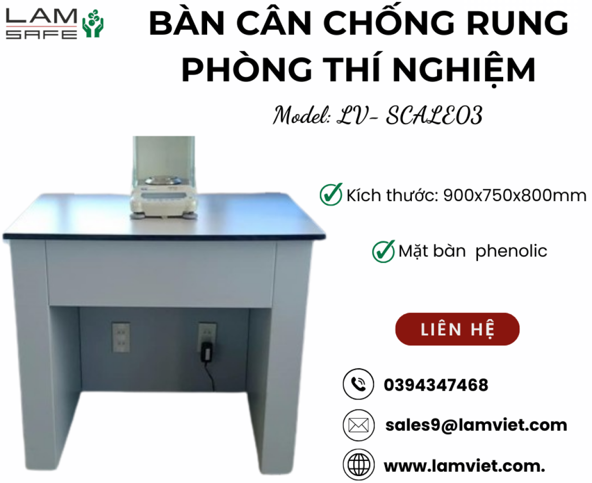 Bàn cân chống rung phòng thí nghiệm