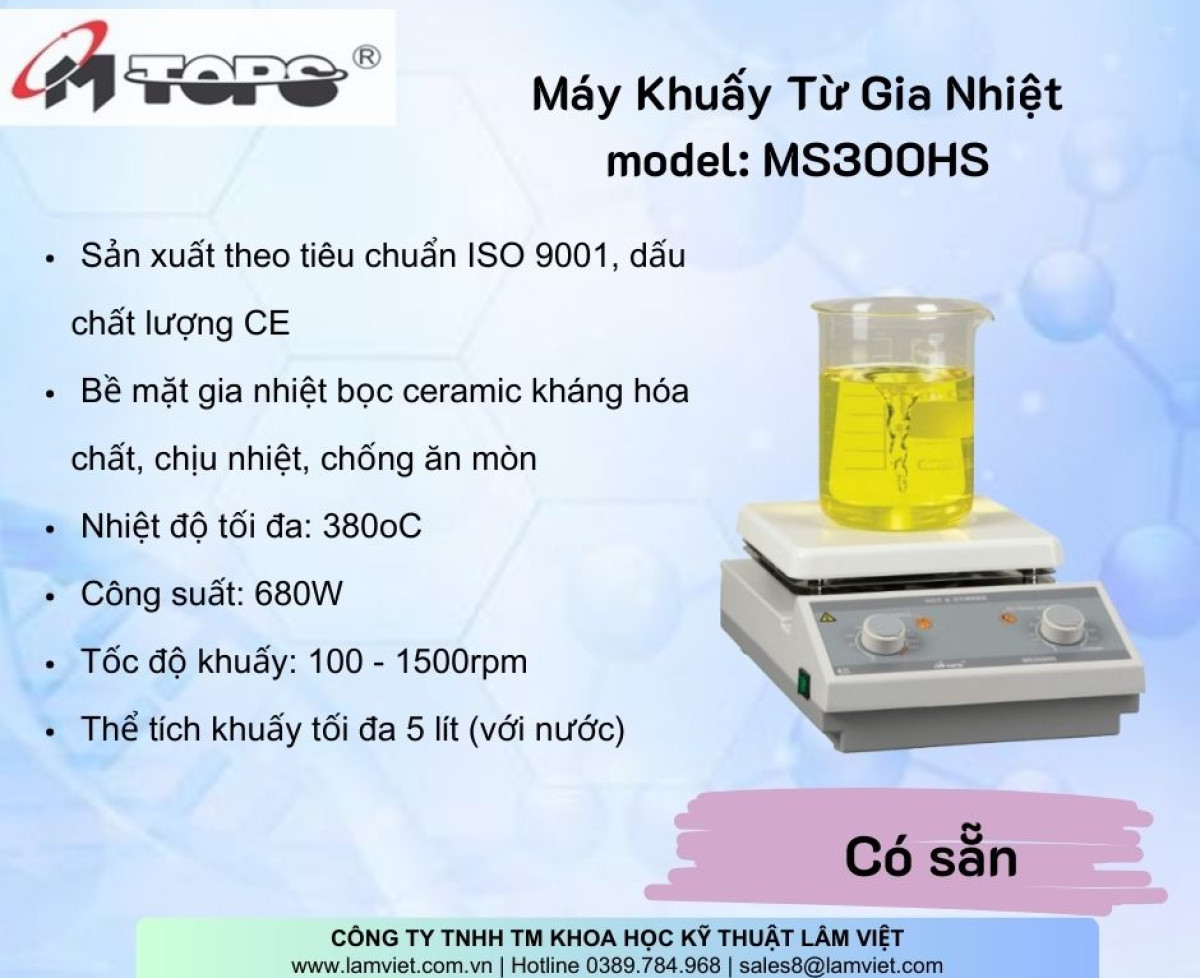 (Hàng có sẵn) Máy Khuấy Từ Gia Nhiệt Misung