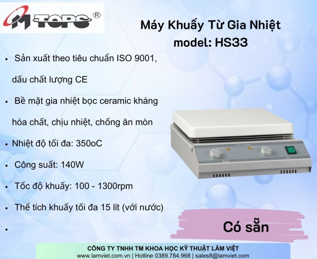 (Hàng có sẵn) Máy Khuấy Từ Gia Nhiệt Misung