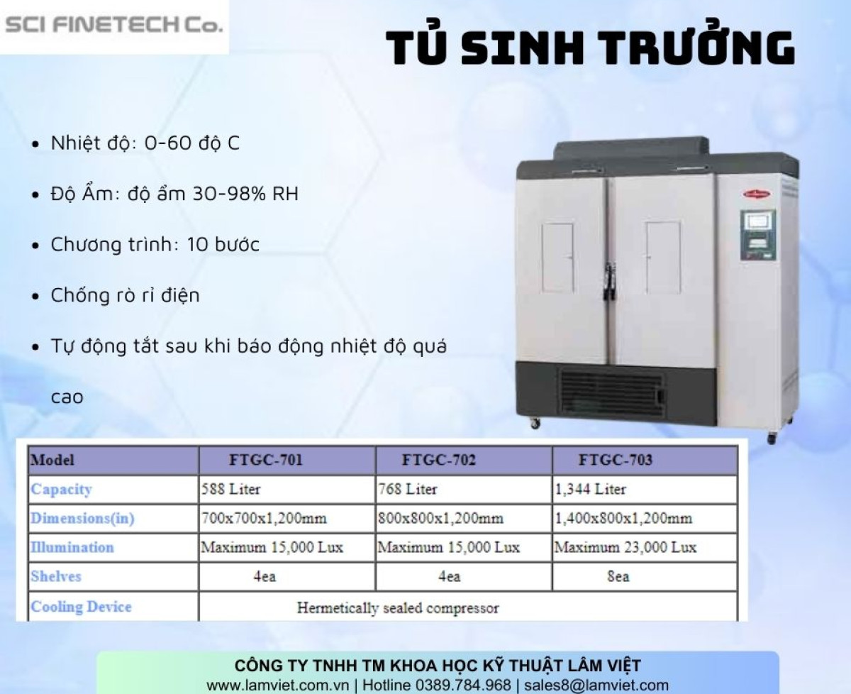 Tủ Sinh Trưởng SCI-FINETECH