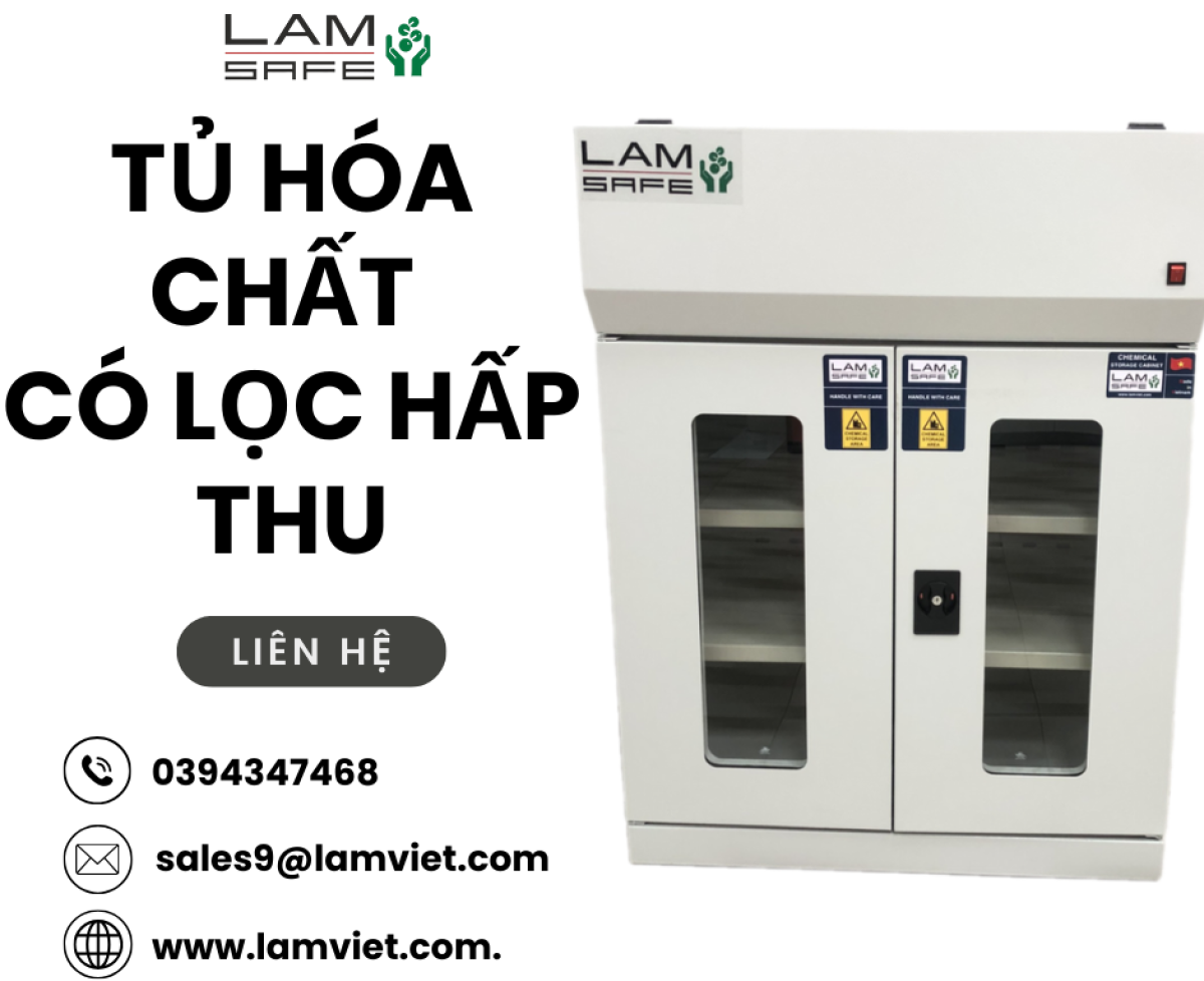 Tủ hóa chất có lọc hấp thu Lamsafe