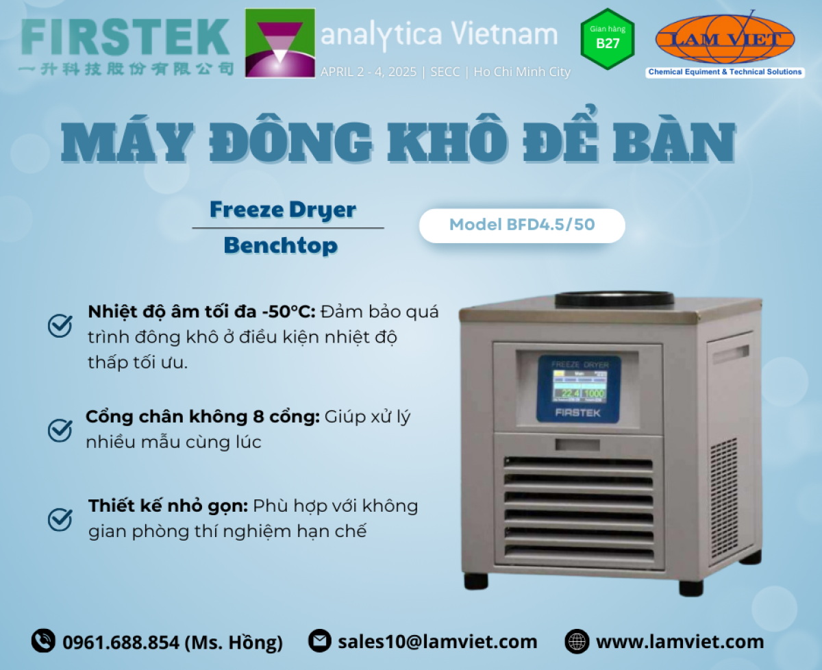 Máy đông khô để bàn