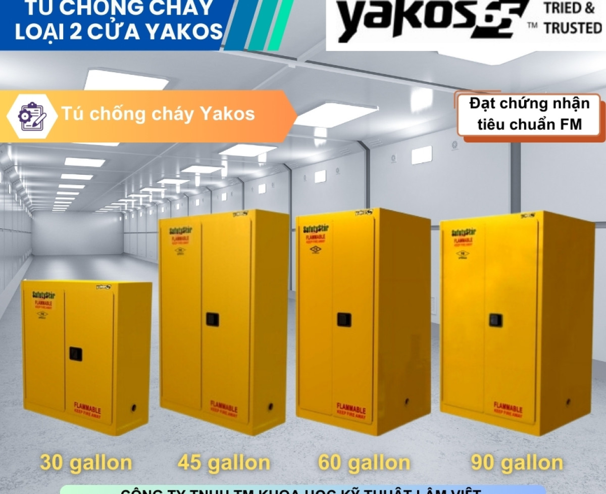 Tủ chống cháy Yakos - Công ty Lâm Việt