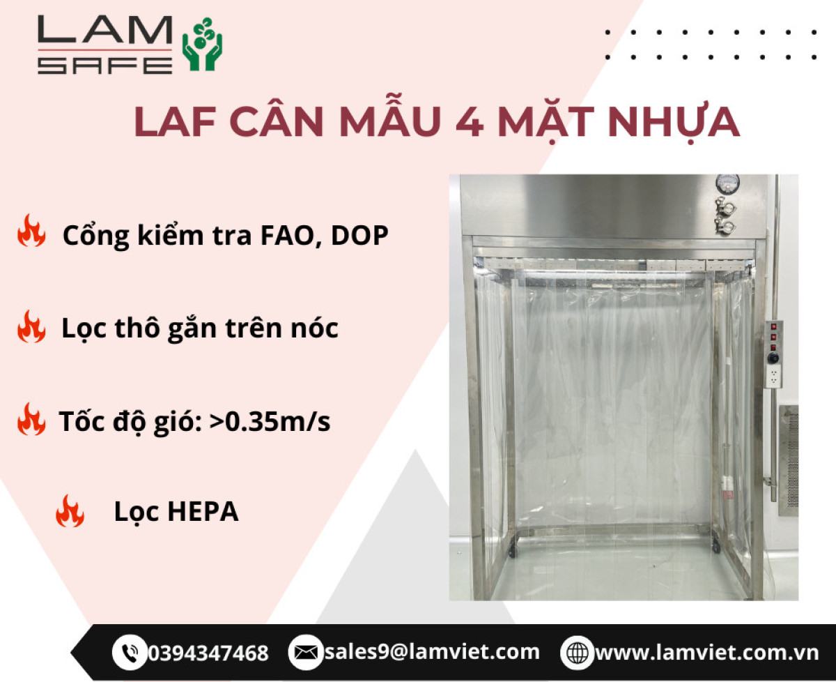 LAF cân  mẫu trong phòng sạch