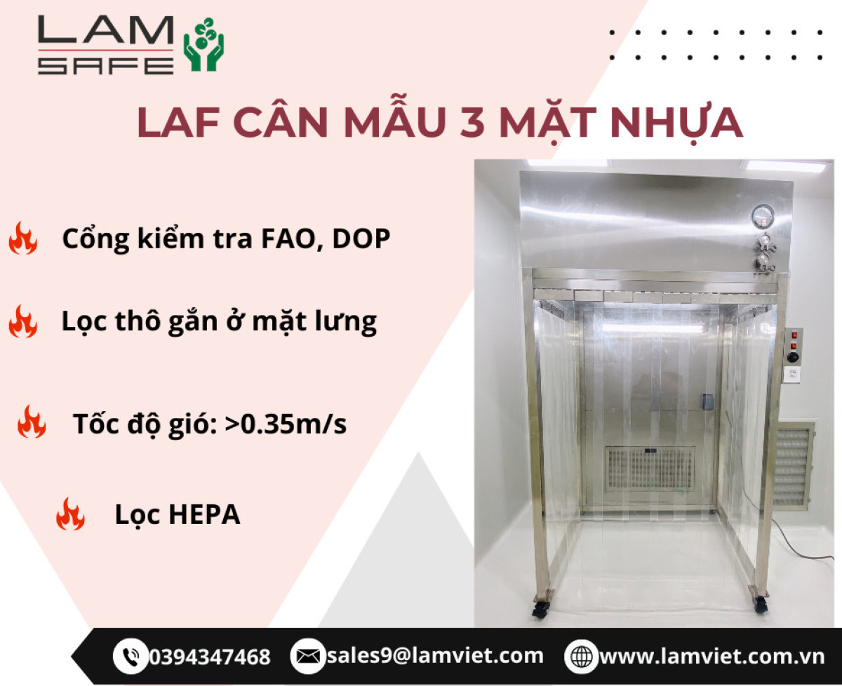 LAF cân  mẫu trong phòng sạch