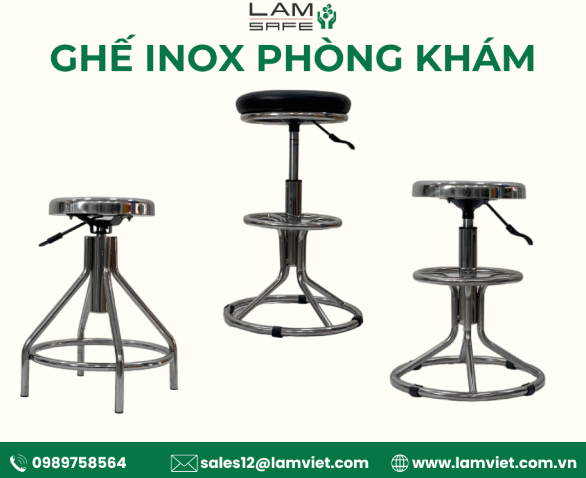 Ghế inox phòng khám