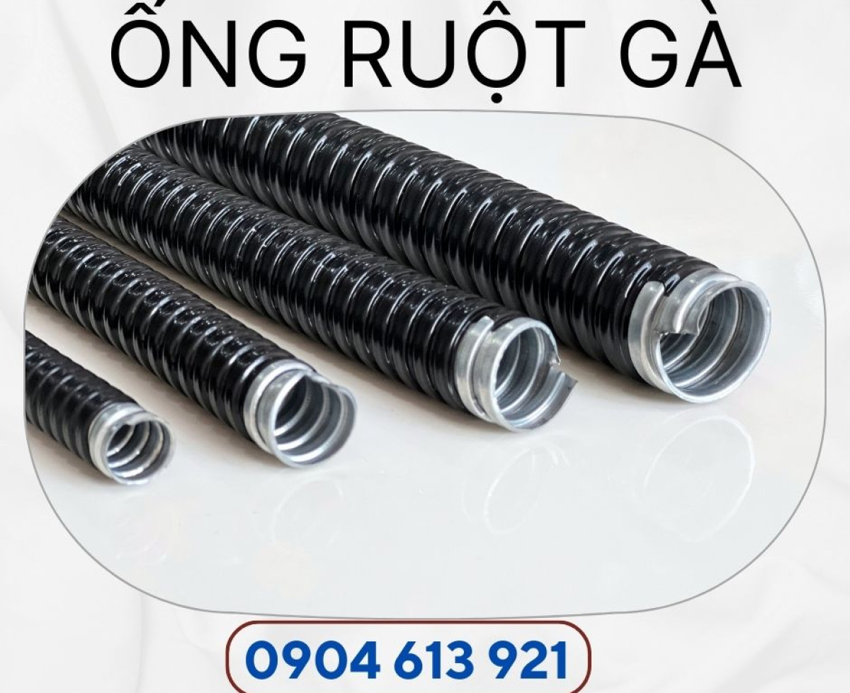 Ống sun luồn dây điện và phụ kiện đầu nối ống ruột gà