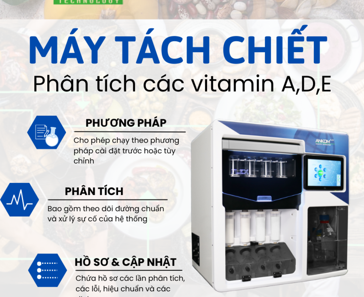 Máy tách chiết vitamin A, D, E AnKom Flex