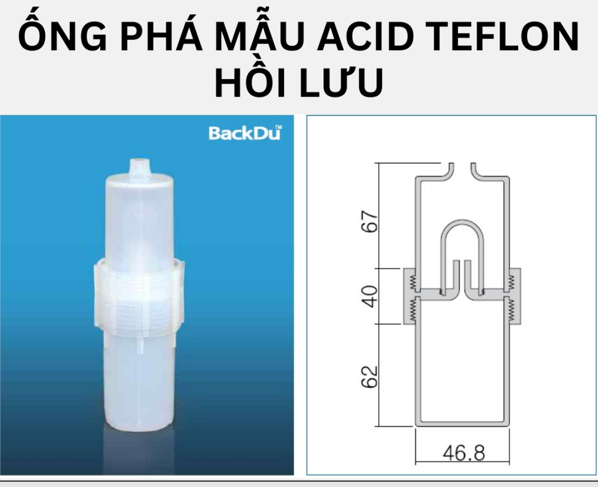 Ống phá mẫu acid Teflon