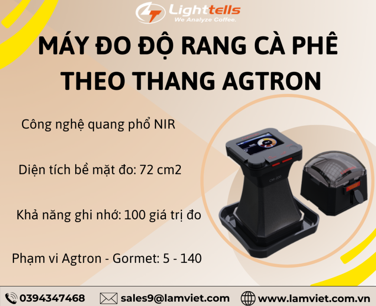 Máy đo độ rang cà phê theo thang Agtron