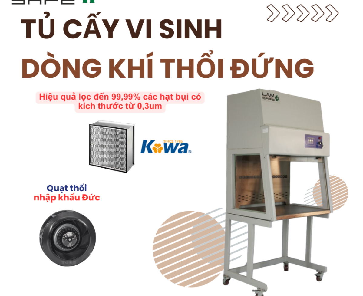 Lợi Ích Khi Sử Dụng Tủ Cấy Vi Sinh Dòng Khí Thổi Đứng