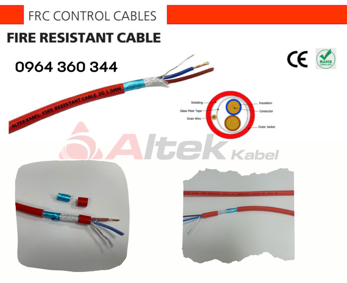 Cáp chống cháy chống nhiễu FR/CU Altek Kabel - Quatest 1