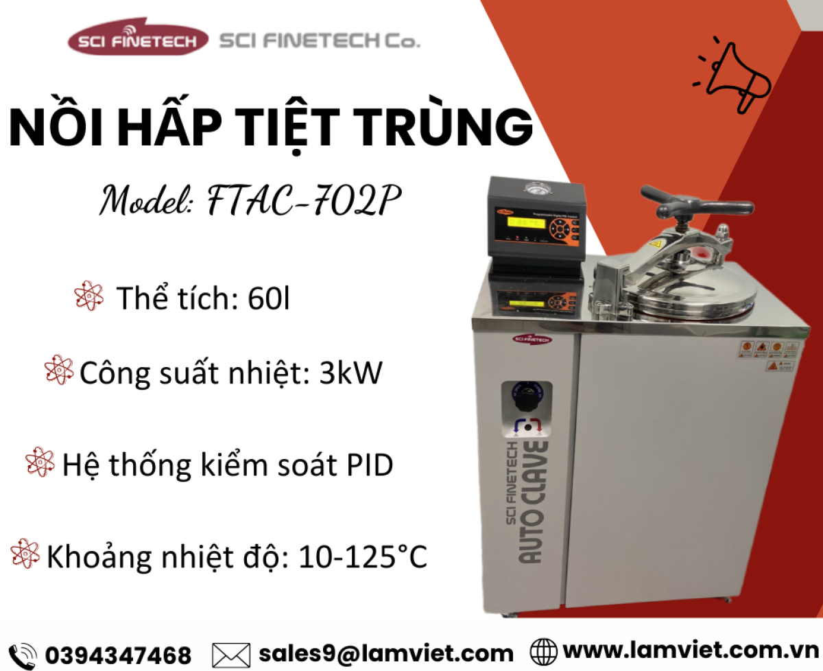 Nồi hấp tiệt trùng Scifinetech