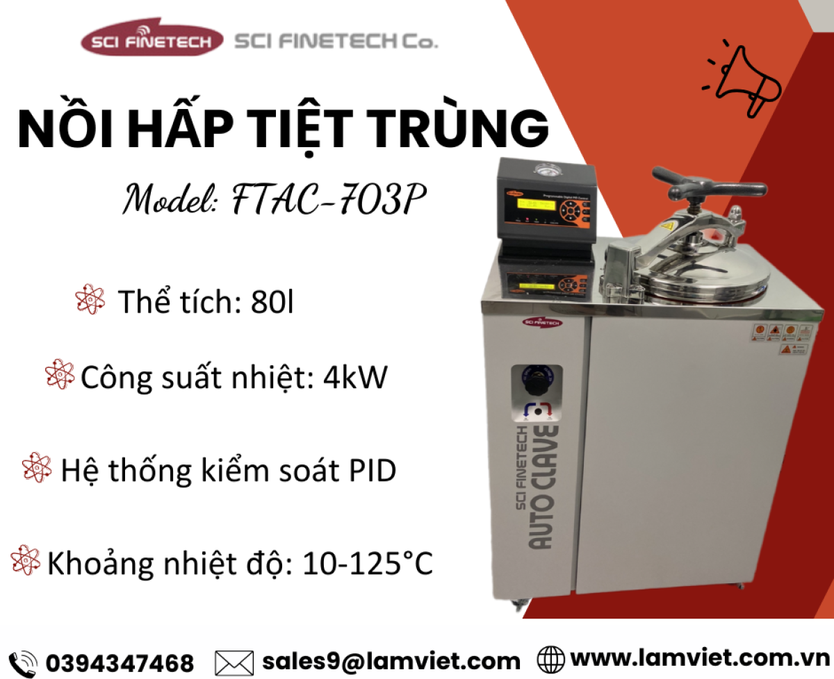 Nồi hấp tiệt trùng Scifinetech