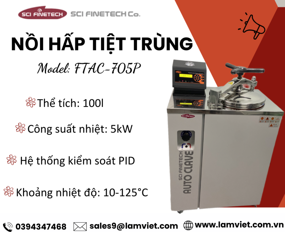 Nồi hấp tiệt trùng Scifinetech