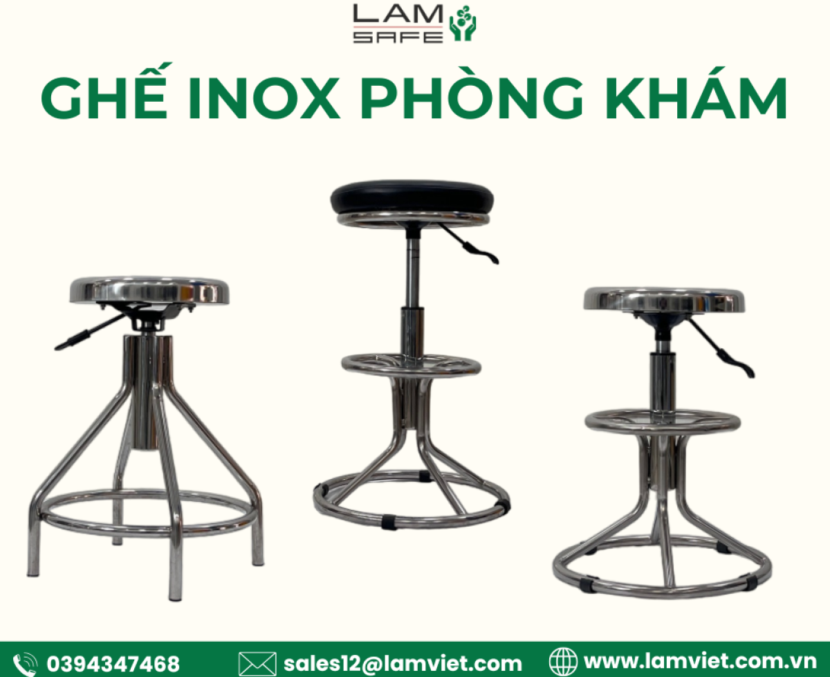 Ghế inox phòng khám