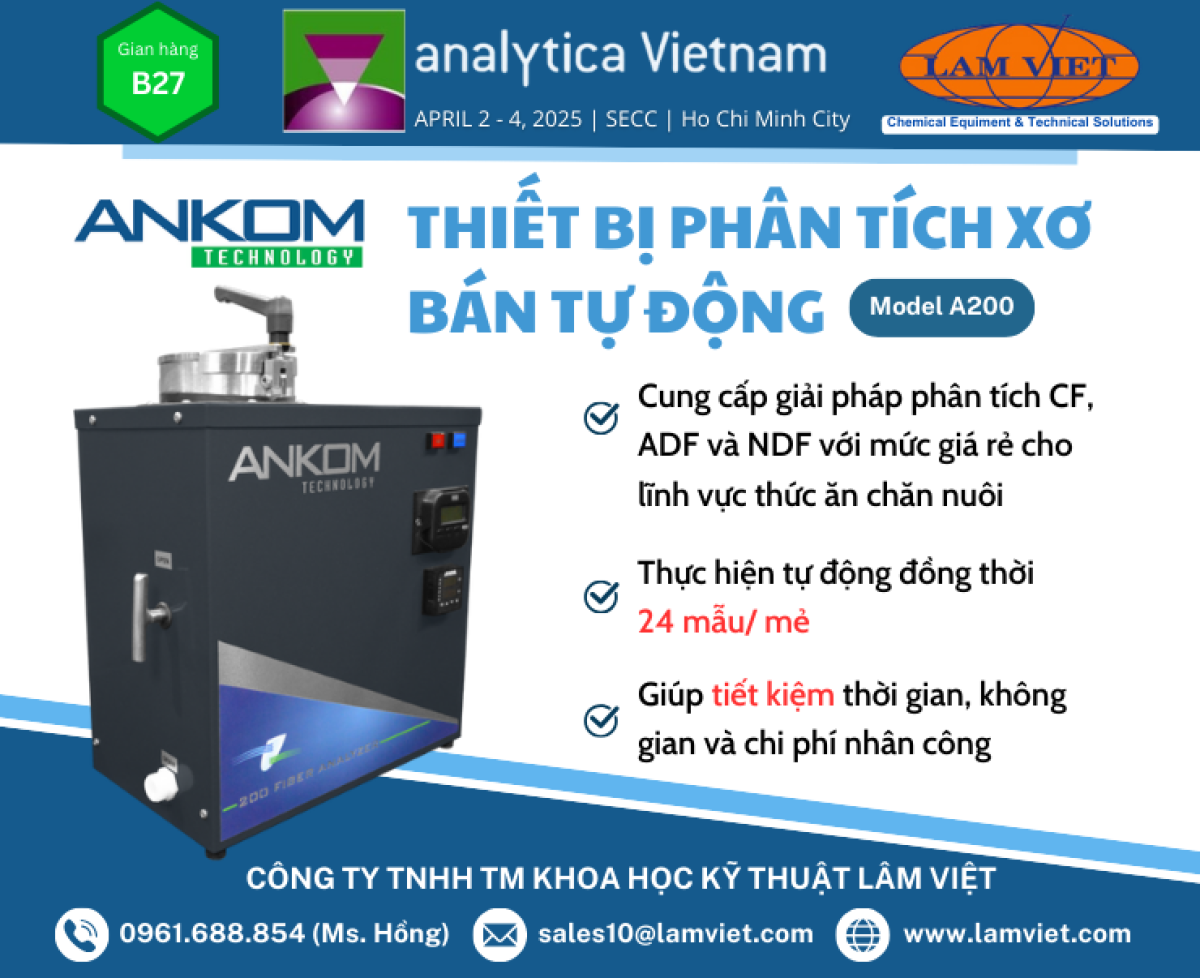 Máy Phân Tích Xơ Bán Tự Động ANKOM 200