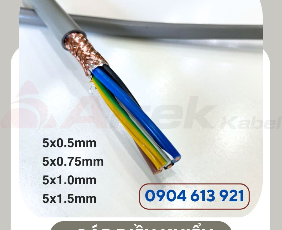 Cáp điều khiển/ cáp tín hiệu / cáp điện 5x0.75mm Altek Kabel