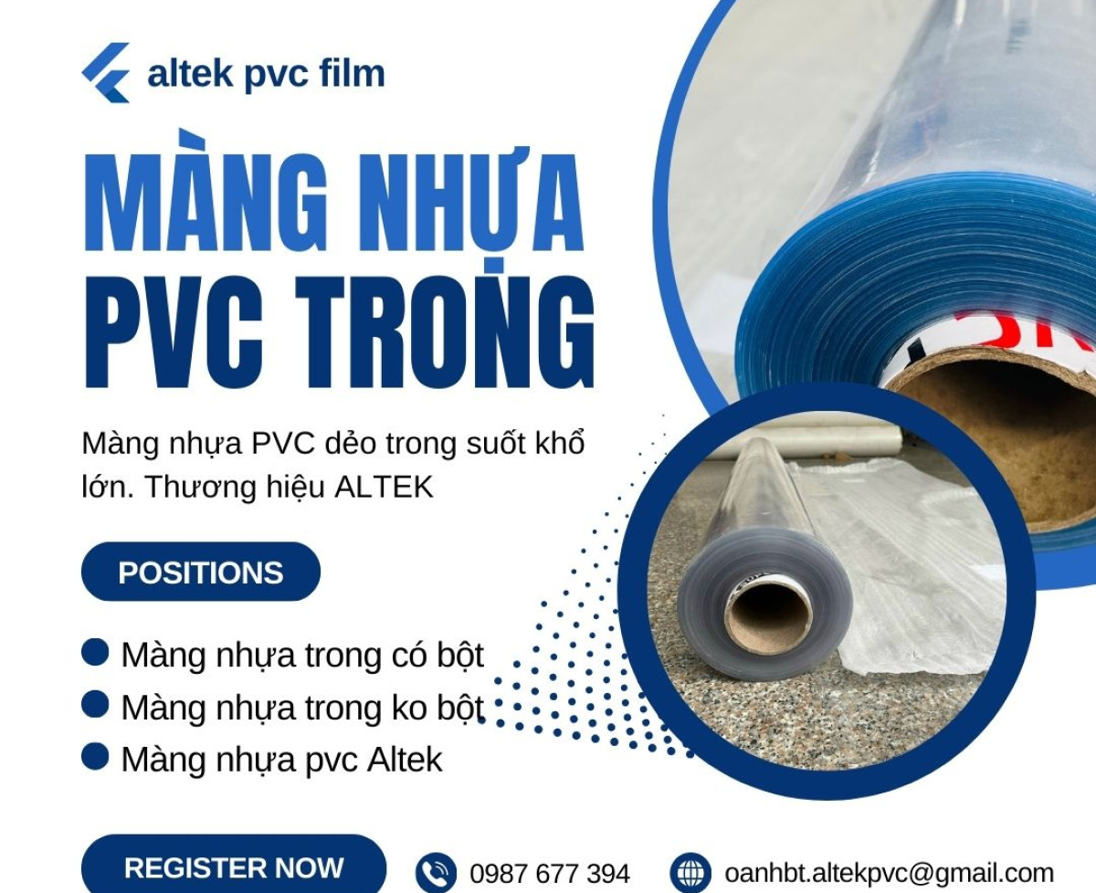 Màng nhựa pvc trong suốt khổ 0.20mm