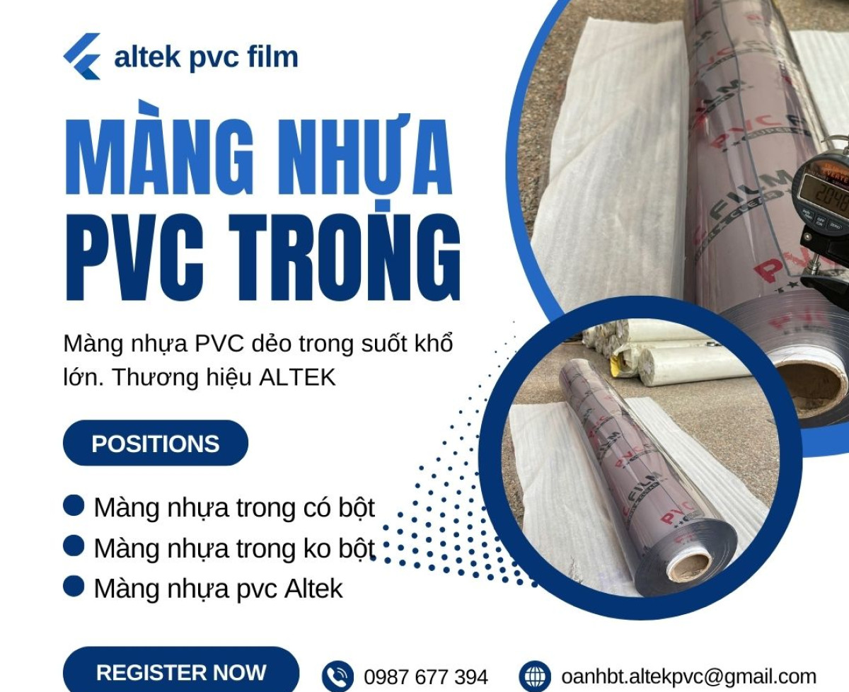 Màng nhựa pvc trong suốt khổ 0.20mm