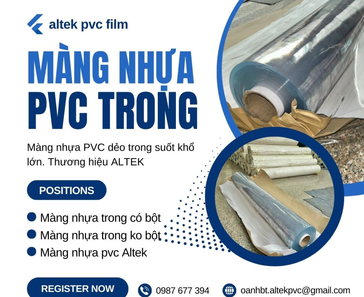 Màng nhựa pvc trong suốt khổ 0.20mm