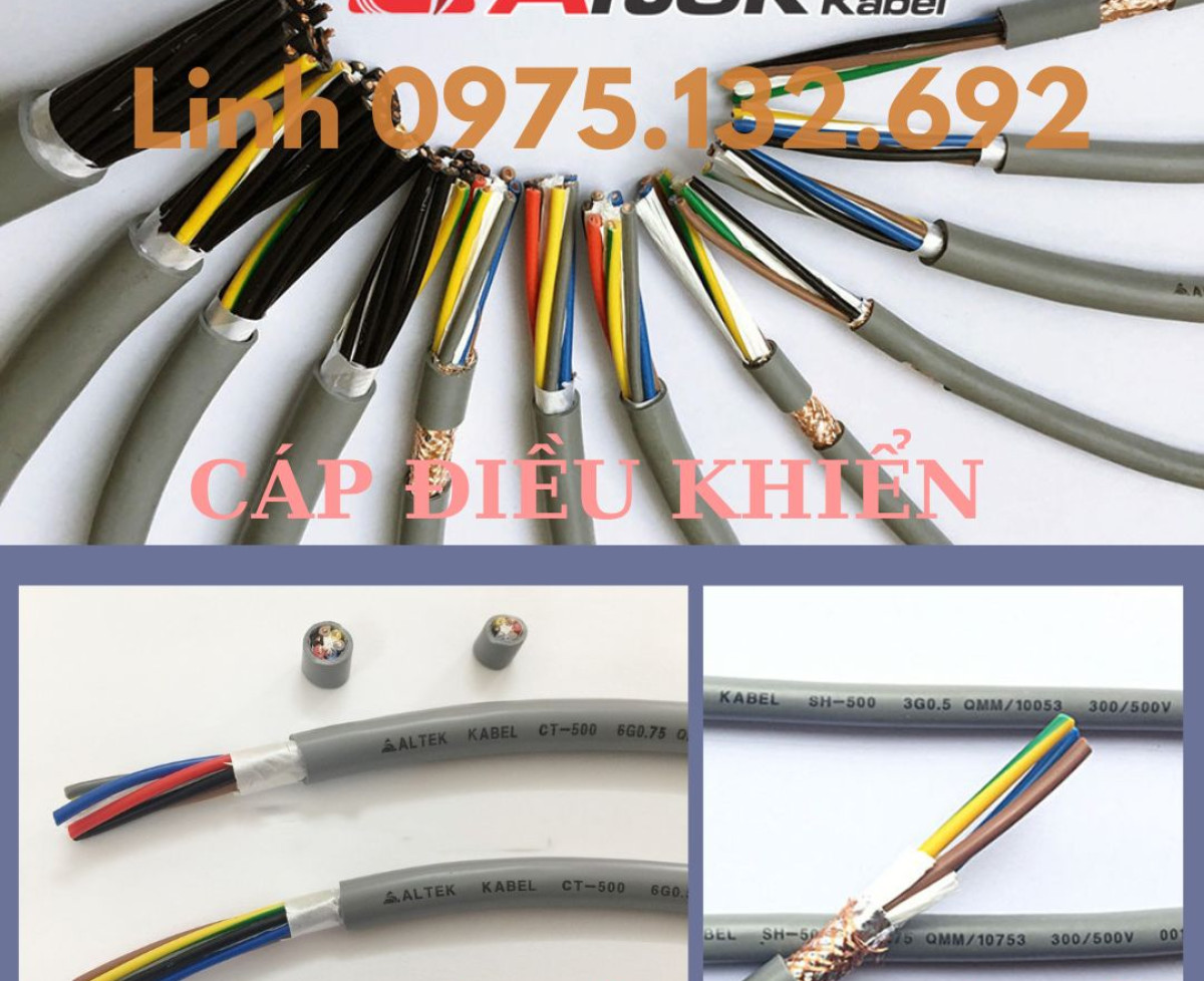 Dây cáp điều khiển Altek Kabel - Tiêu chuẩn Châu Âu - đầy đủ các mã