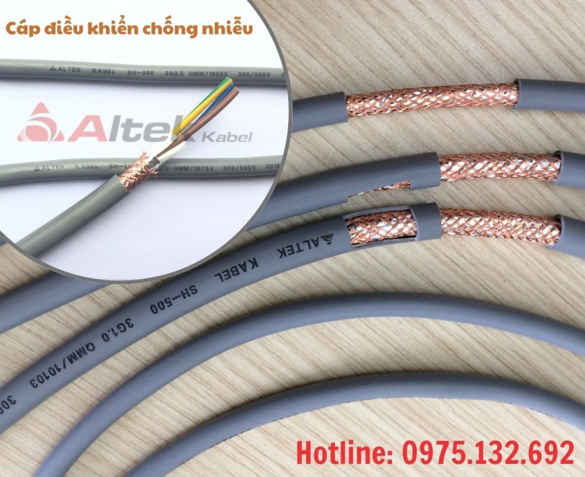 Dây cáp điều khiển Altek Kabel có lưới chống nhiễu