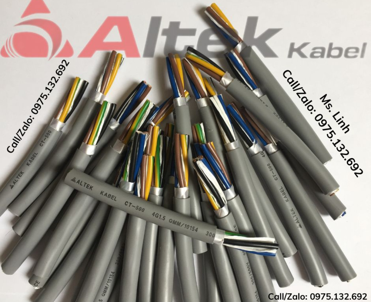 Cáp điều khiển CT-500 4x1.5mm2 Altek Kabel