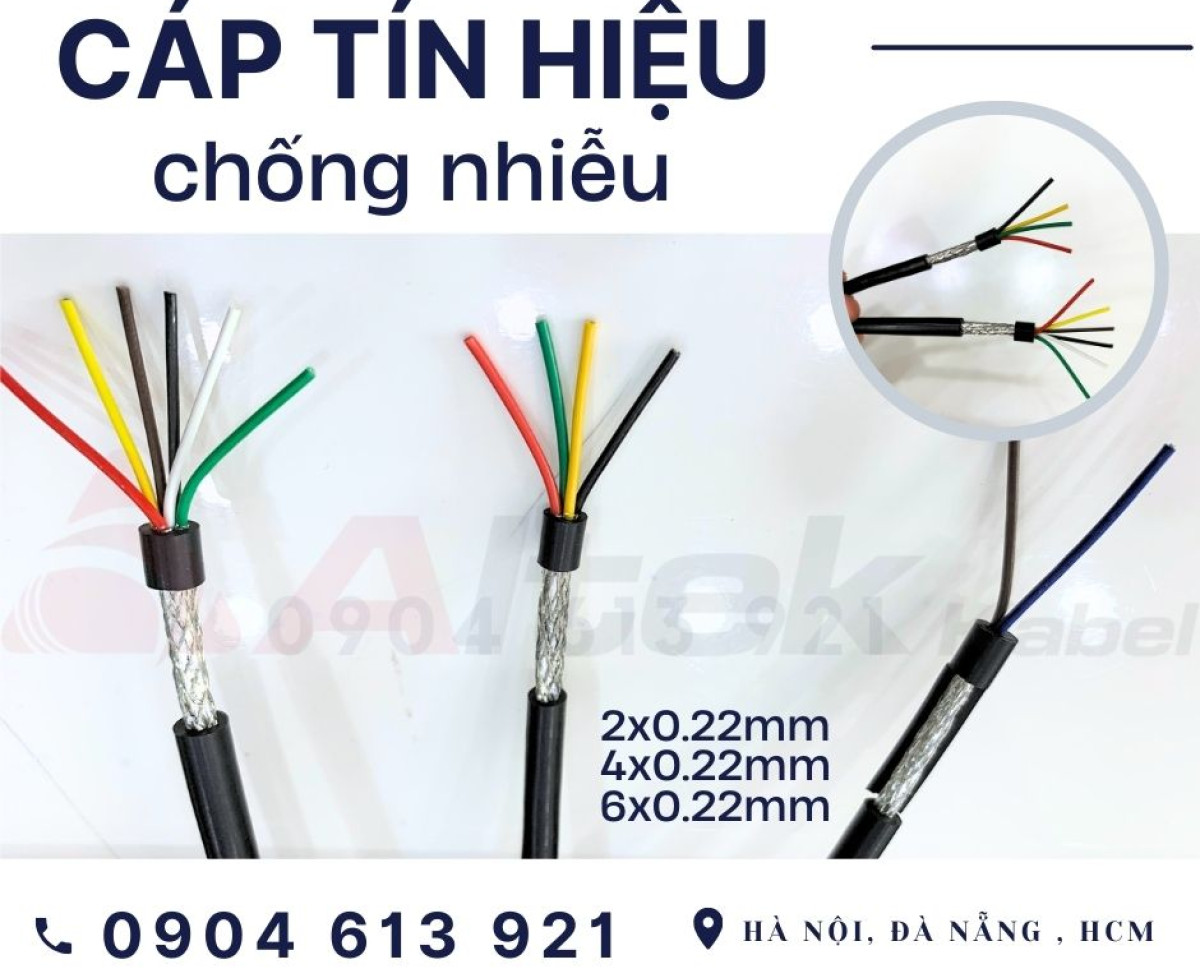 Cáp tín hiệu chống nhiễu 4x0.22/6x0.22 Altek Kabel