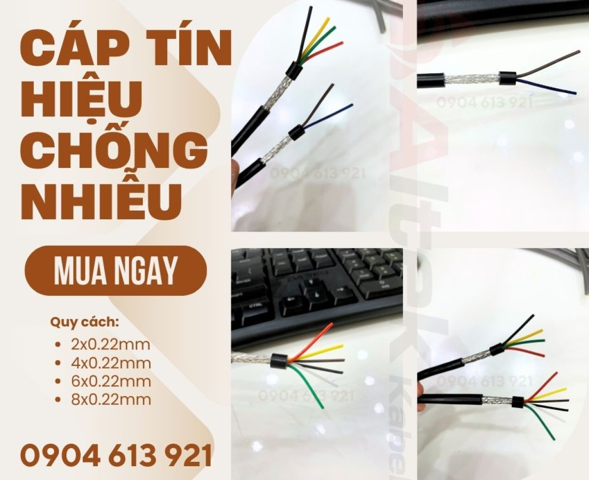 Cáp tín hiệu chống nhiễu 4x0.22/6x0.22 Altek Kabel