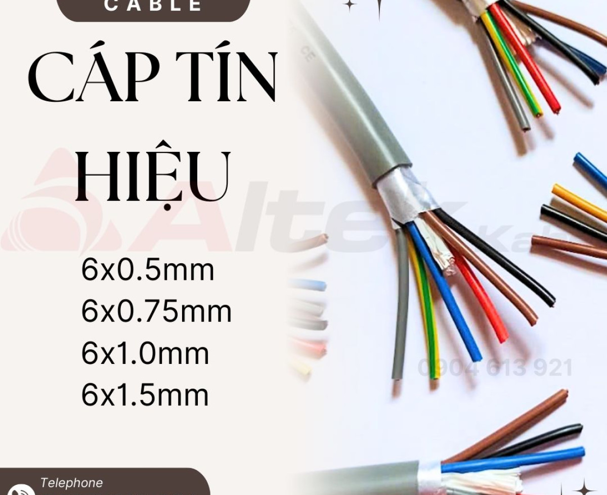 Cáp điều khiển chống nhiễu 6x0.75mm Altek Kabel