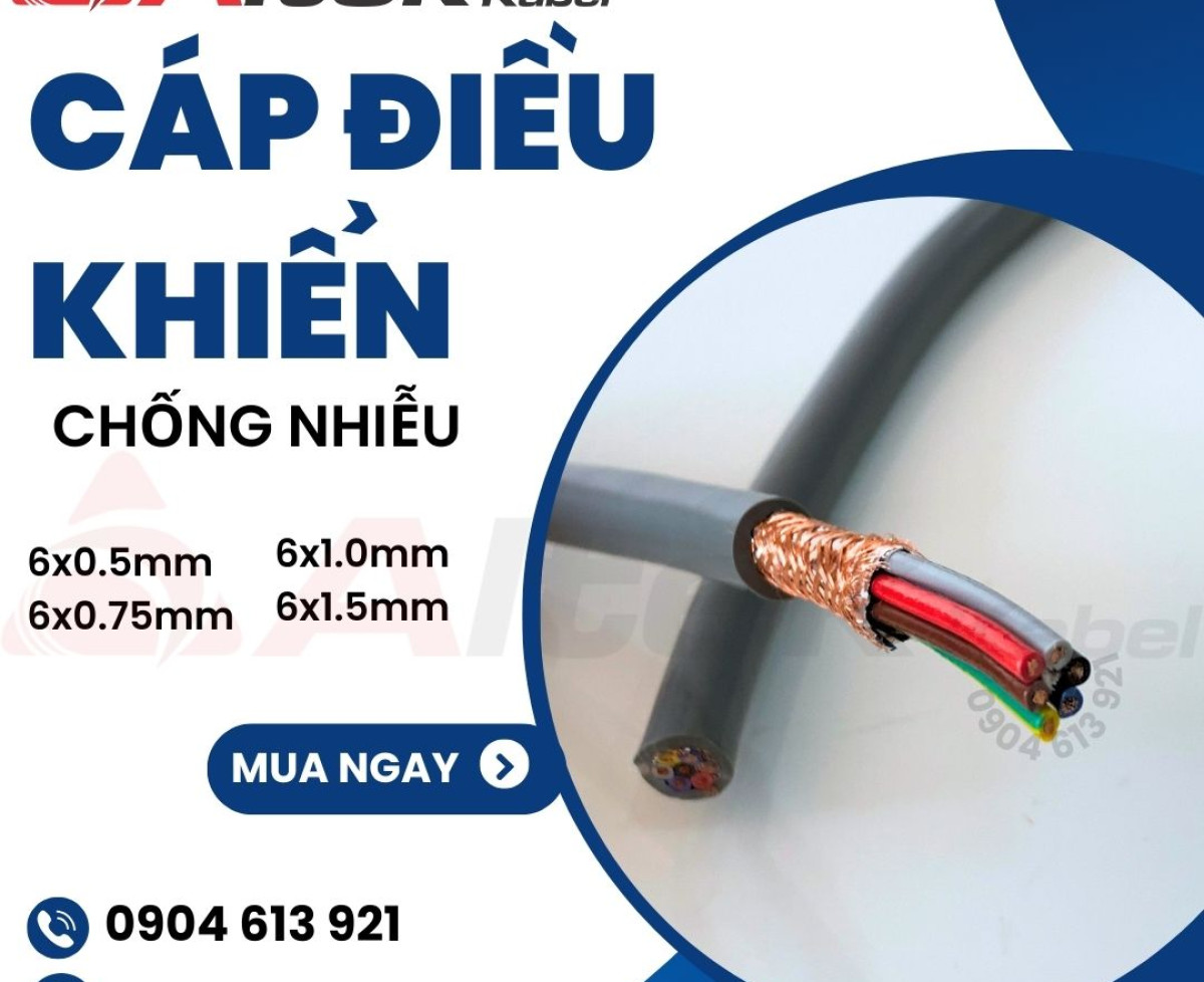 Cáp điều khiển chống nhiễu 6x0.75mm Altek Kabel