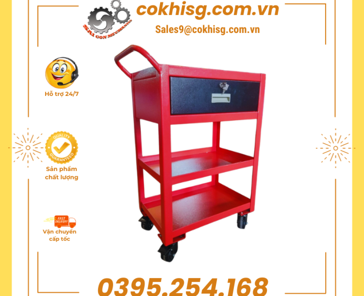 Xe đẩy đồ nghề cho các garage ô tô