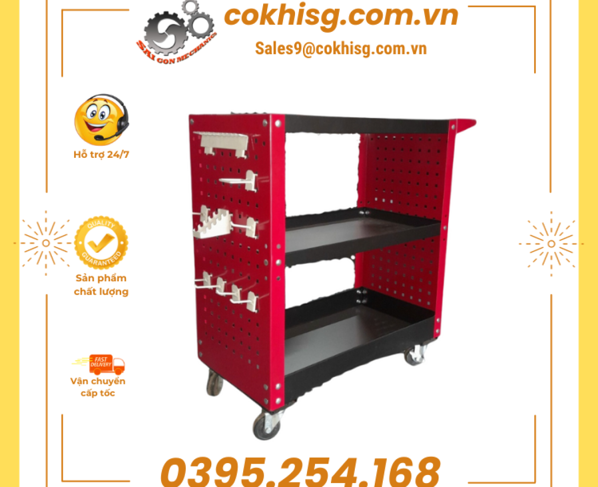 Xe đẩy đồ nghề cho các garage ô tô