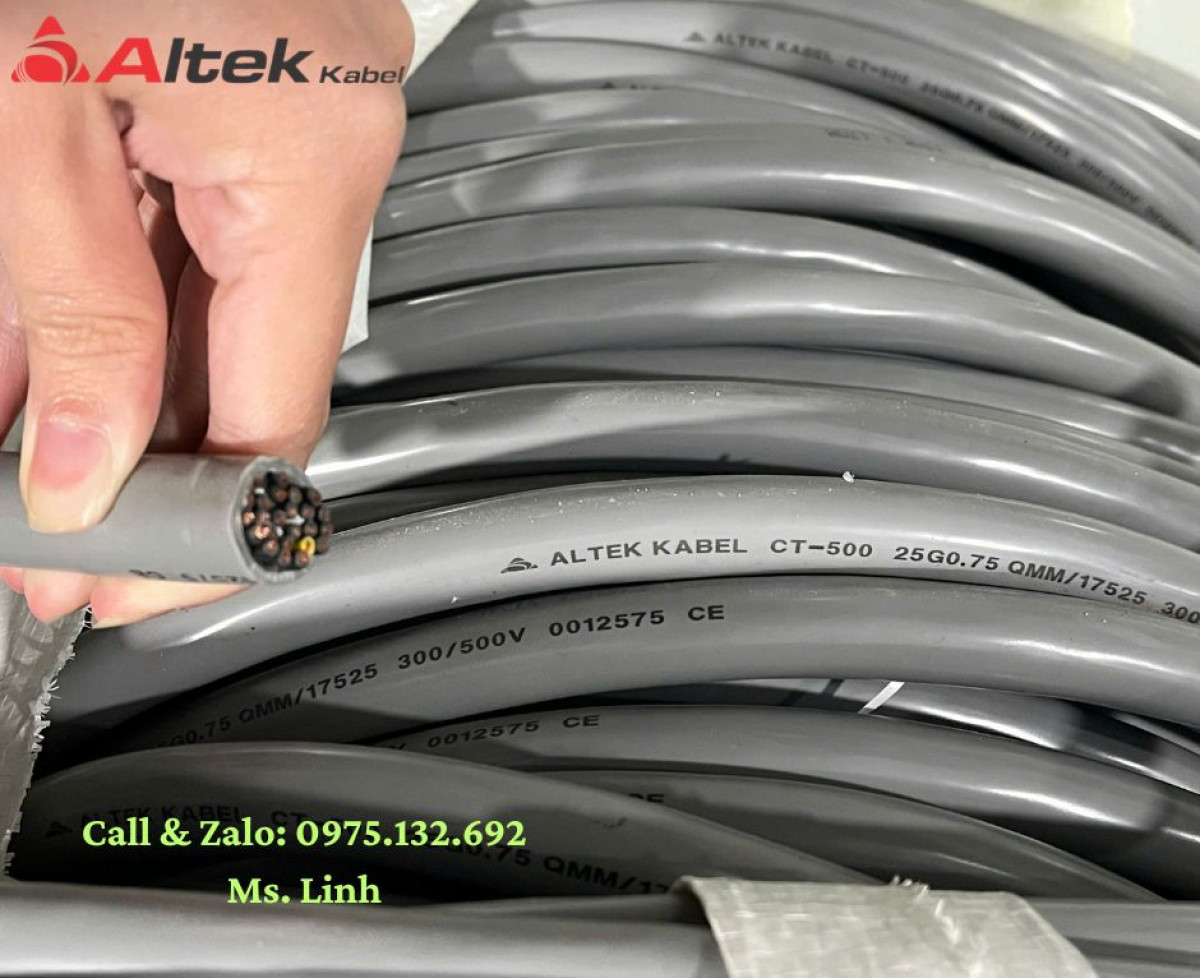 Cáp điều khiển 25 lõi đồng nguyên chất Altek Kabel