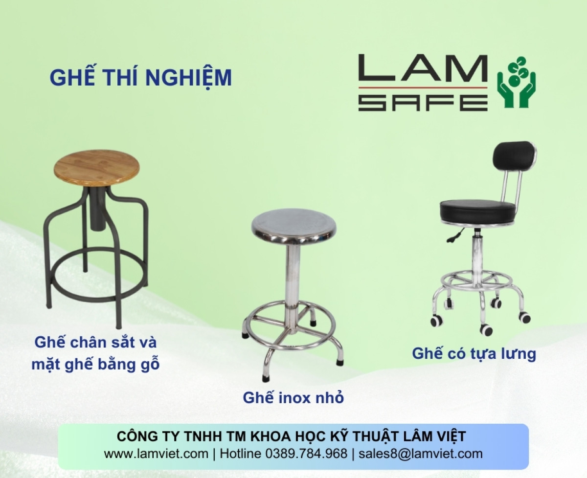 Ghế Thí Nghiệm Inox 304 Lamsafe