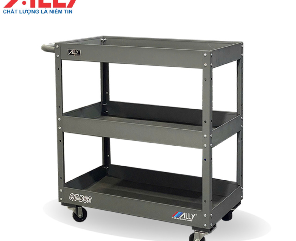 XE ĐẨY DỤNG CỤ 3 NGĂN ALLY QT-D03