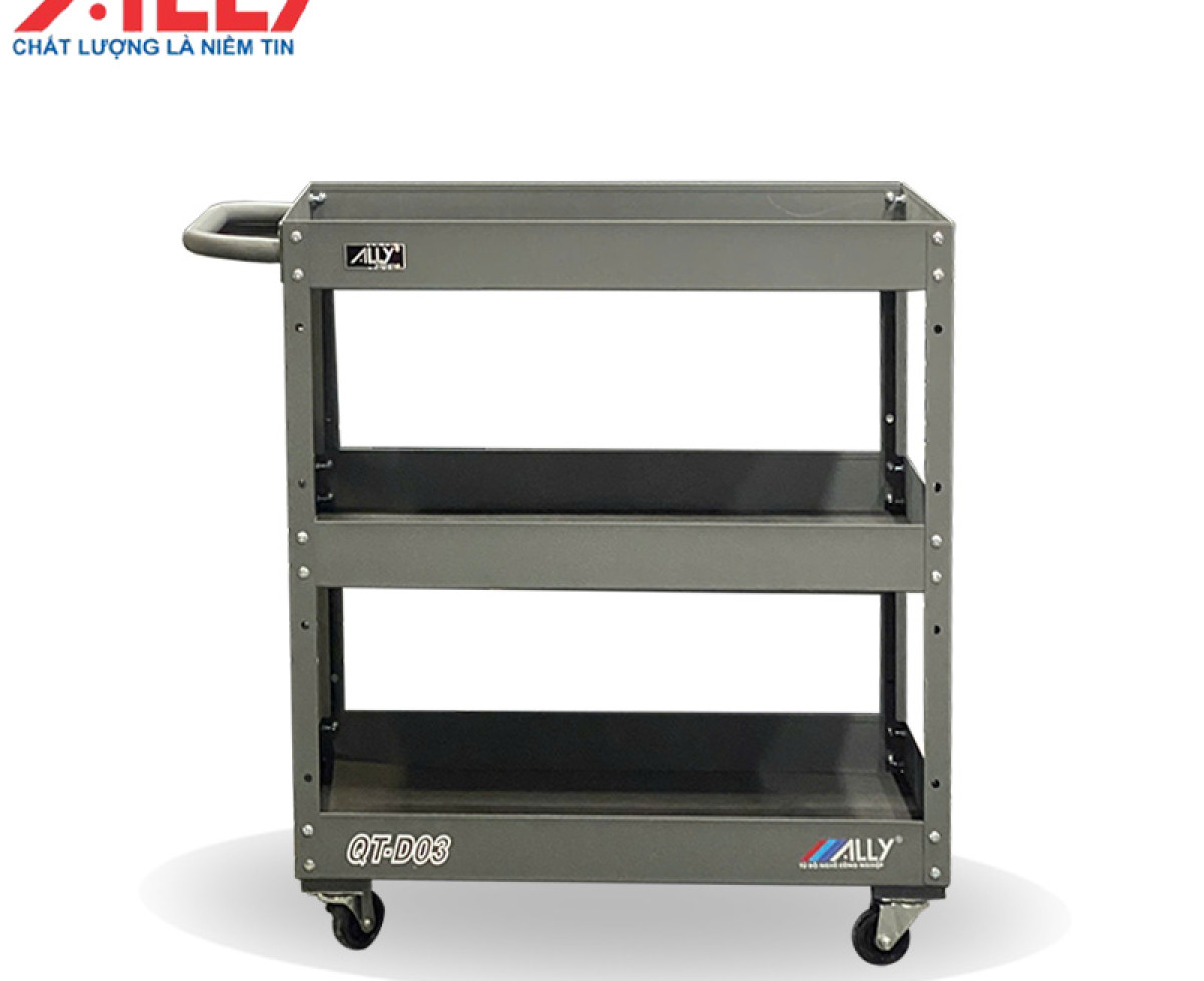 XE ĐẨY DỤNG CỤ 3 NGĂN ALLY QT-D03