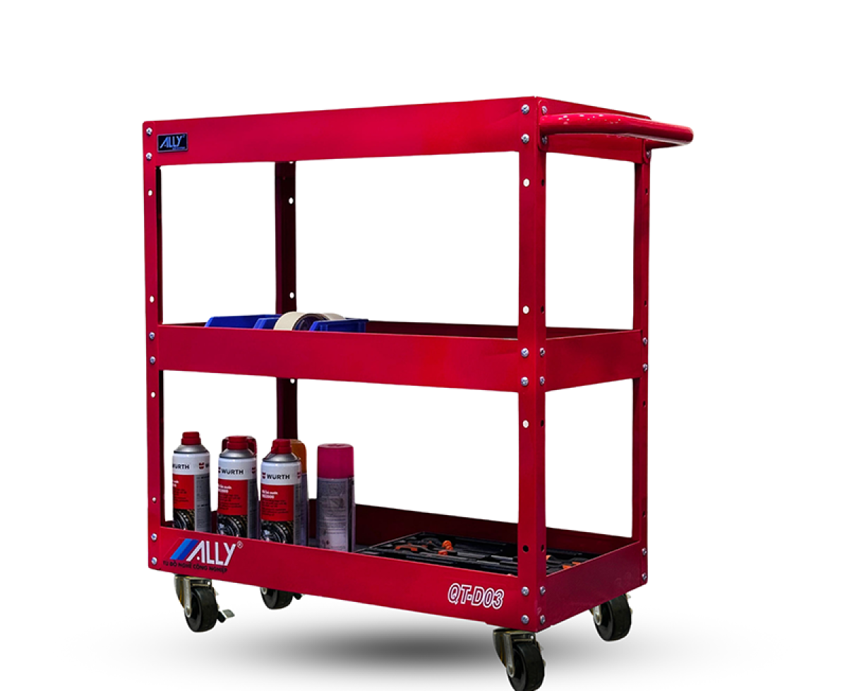 XE ĐẨY DỤNG CỤ 3 NGĂN ALLY QT-D03
