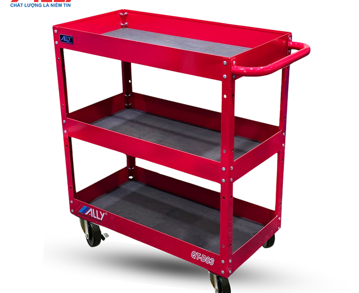 XE ĐẨY DỤNG CỤ 3 NGĂN ALLY QT-D03