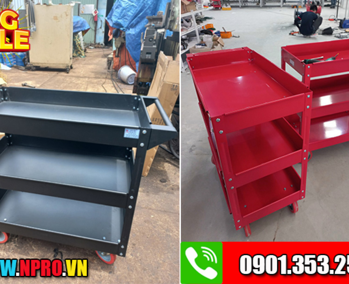 Xe đẩy để thiết bị đồ nghề chính hãng Việt Nam