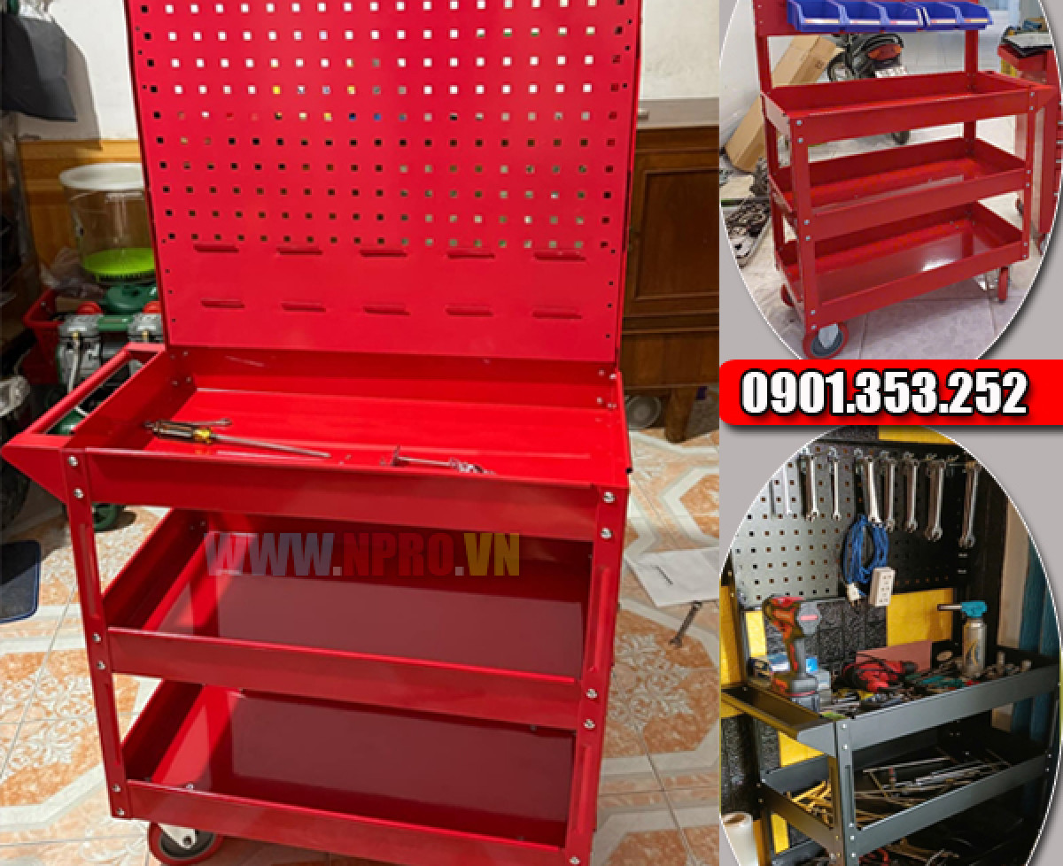 Tủ để dụng cụ cơ khí 3 ngăn mẫu mã đẹp chất lượng