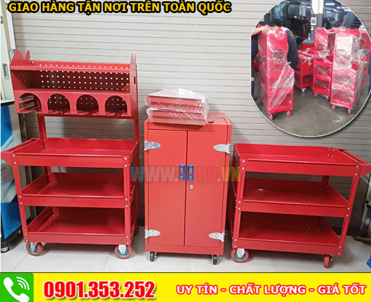 Tủ để dụng cụ cơ khí 3 ngăn mẫu mã đẹp chất lượng