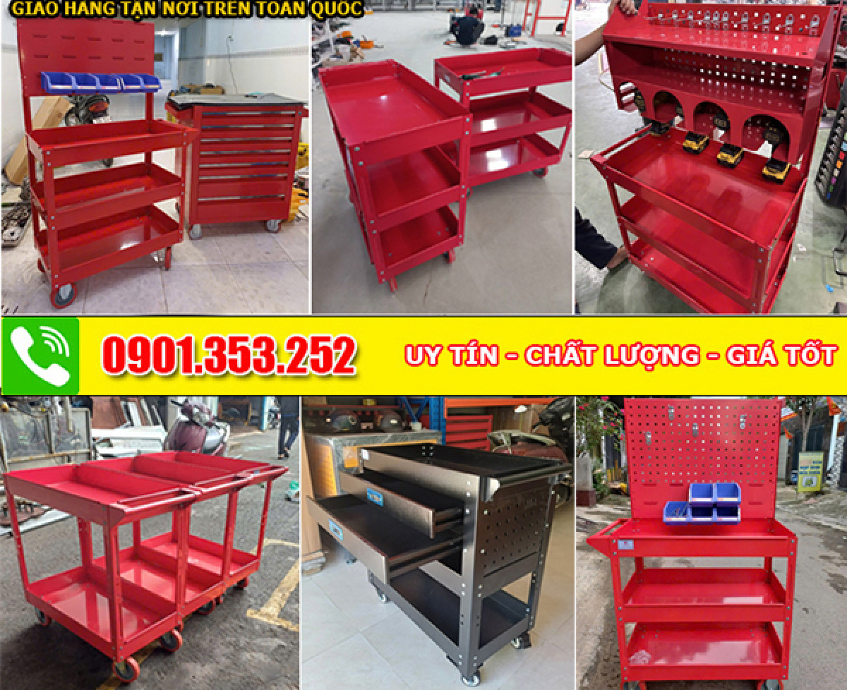 Tủ để dụng cụ cơ khí 3 ngăn mẫu mã đẹp chất lượng