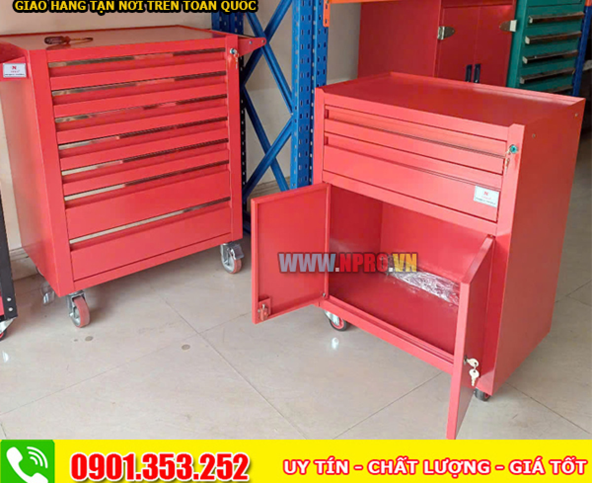 Tủ để dụng cụ cơ khí 3 ngăn mẫu mã đẹp chất lượng