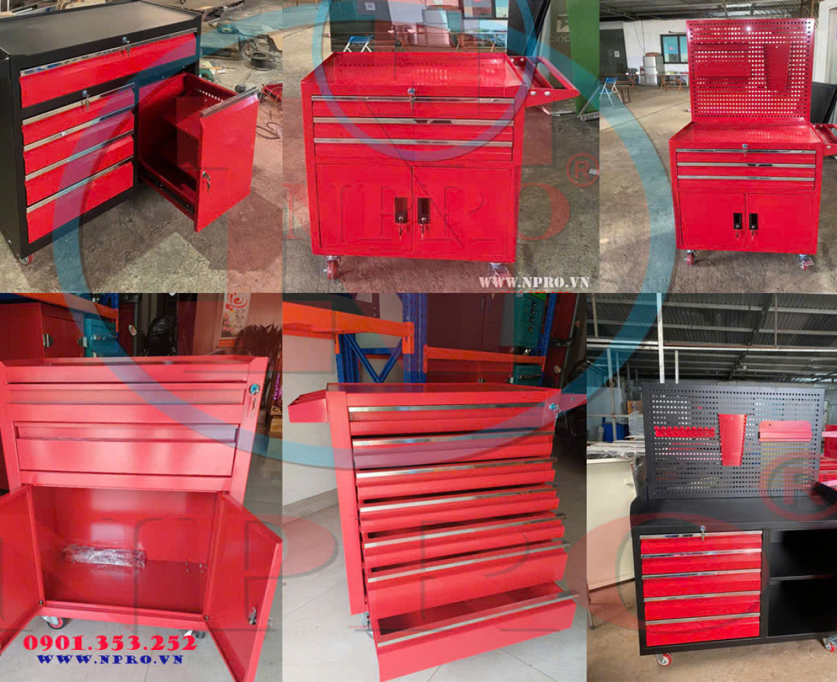 Xe đẩy / tủ chứa đồ nghề, dụng cụ cầm tay