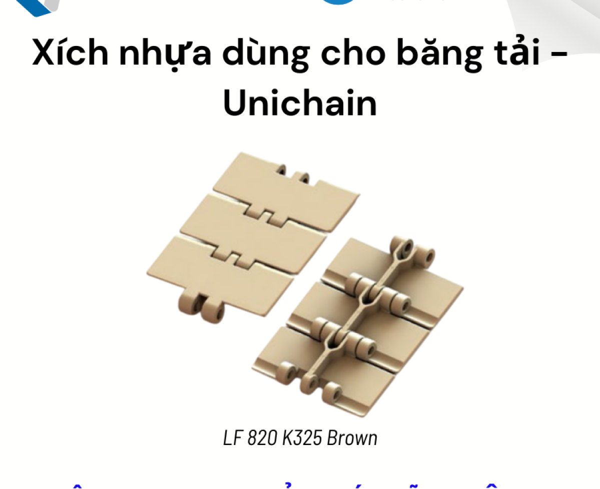 Xích nhựa Unichain 820 K325 (Hàng có sẵn)