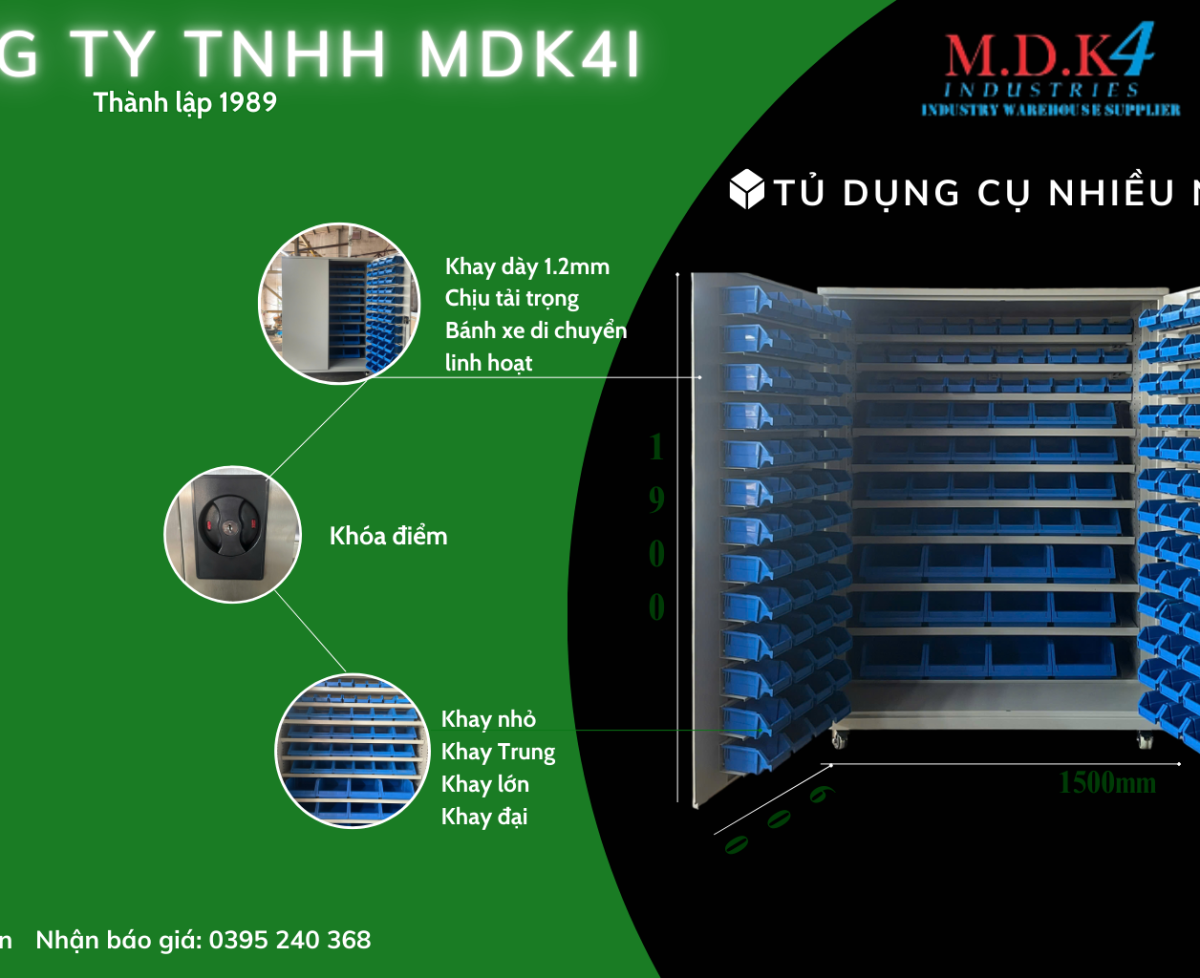 Tủ dụng cụ nhiều ngăn mdk4i