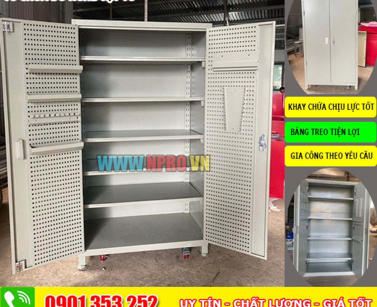 Tủ dụng cụ chứa vật tư  - Tối ưu không gian lưu trữ
