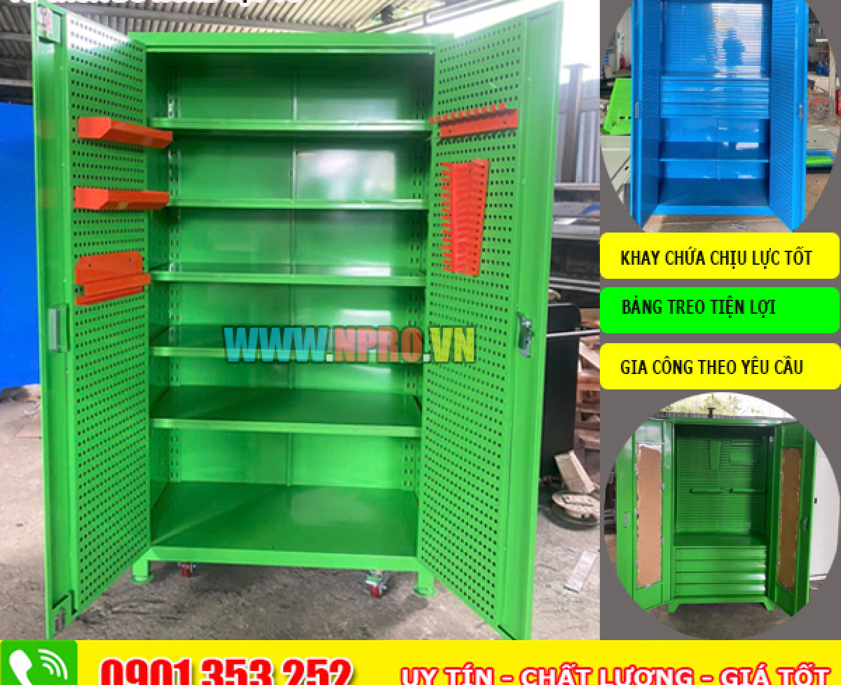 Tủ dụng cụ chứa vật tư  - Tối ưu không gian lưu trữ